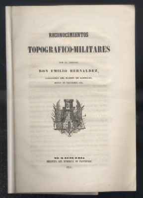 RECONOCIMIENTOS TOPOGRAFICO-MILITARES.