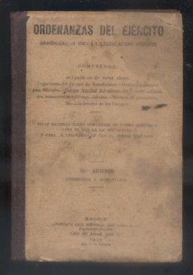 ORDENANZAS DEL EJERCITO ARMONIZADAS CON LA LEGISLACION VIGENTE.