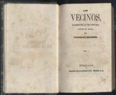 LOS VECINOS, CUADROS DE LA VIDA COTIDIANA. TOMO I.