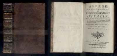 ABREGE CHRONOLOGIQUE DE L'HISTOIRE GENERALE D'ITALIE. DEPUIS L'AN 1220, JUFQU' EN 1314.
