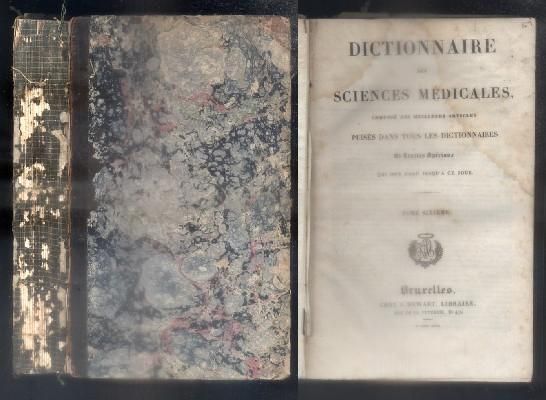 DICTIONNAIRE DES SCIENCES MEDICALES. VOLUMEN SEXTO.