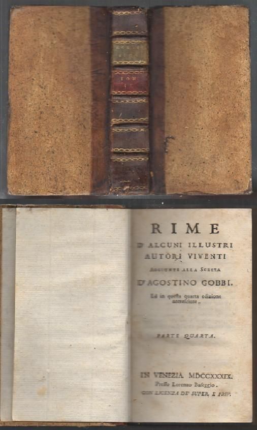 RIME. D. ALCUNI ILLUSTRI AUTORI VIVENTI. PARTE QUARTA.