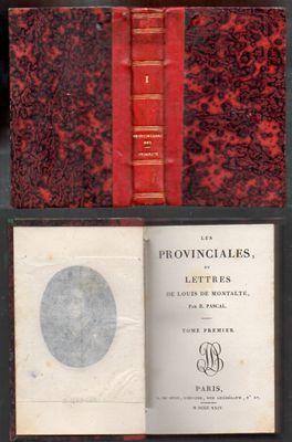 LES PROVINCIALES, OU LETTRES DE LOUIS DE MONTALTE. TOMO PREMIER.
