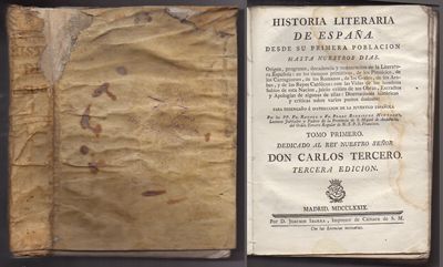 HISTORIA LITERARIA DE ESPAÑA. TOMO I.