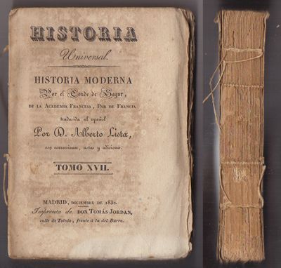 HISTORIA UNIVERSAL, HISTORIA MODERNA. TOMO XVII.