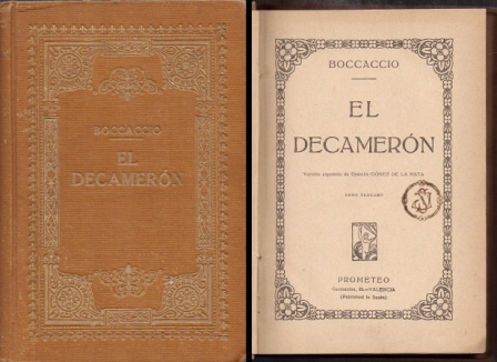 EL DECAMERON. TOMO TERCERO.