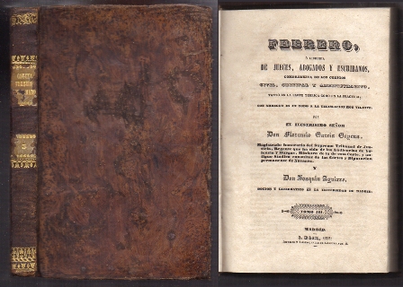 PARTE CIVIL LIBRO II  - DE LAS COSAS  AÑO 1844  TOMO III.