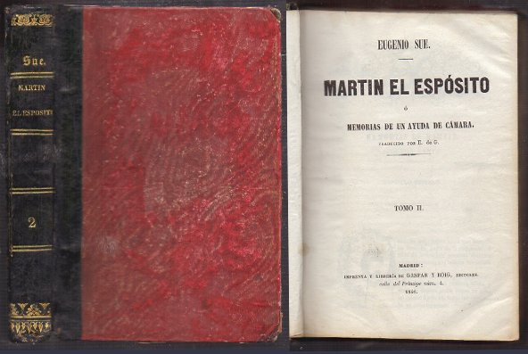 MARTIN EL ESPOSITO O MEMORIAS DE UN AYUDA DE CAMARA TOMO II.