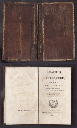 PRINCIPES DE LITTERATURE. TOME TROISIEME.