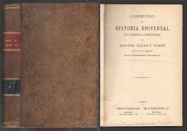 COMPENDIO DE HISTORIA UNVERSAL EDAD PREHISTORICA Y PERIODO ORIENTAL TOMO 1