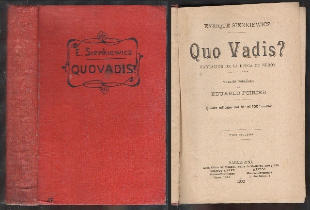 QUO VADIS ? - (TOMO SEGUNDO)