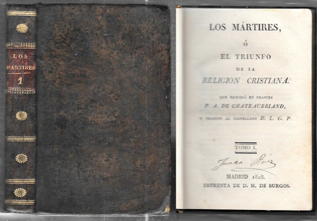 LOS MARTIRES, O EL TRIUNFO DE LA RELIGION CRISTIANA -TOMO I
