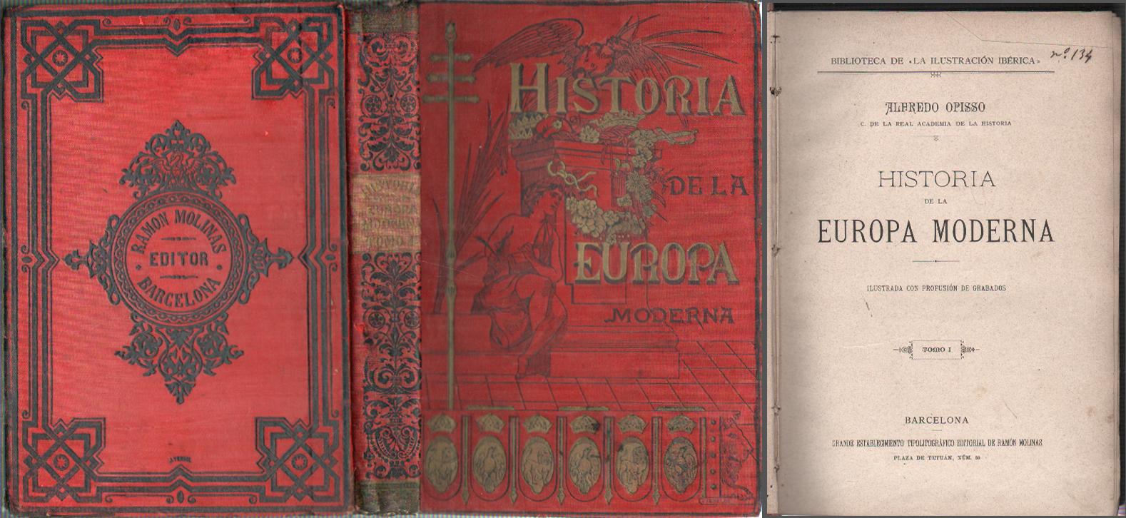 HISTORIA DE LA EUROPA MODERNA  - TOMO I (BIBLIOTECA DE LA IUSTRACION IBERICA Nº 134)
