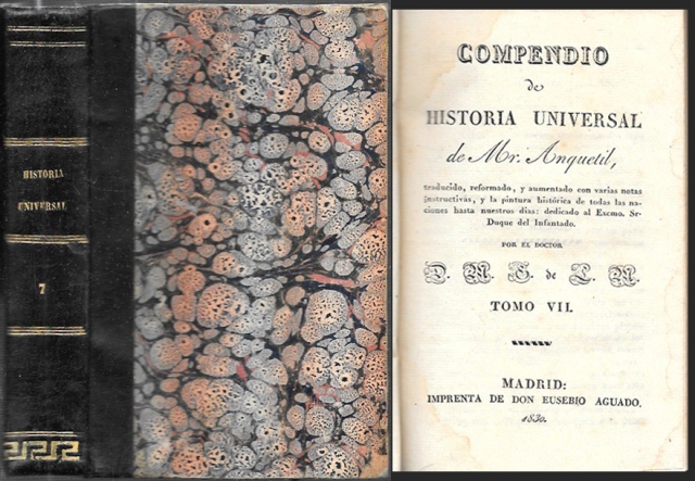 COMPENDIO DE HISTORIA UNIVERSAL DE MR. ANQUETIL TOMO VII