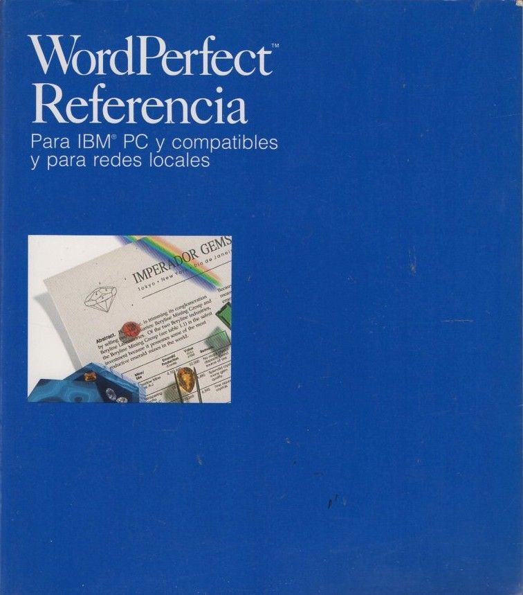 WORLDPERFECT REFERENCIA. PARA IBM PC Y COMPATIBLES Y PARA REDES LOCALES