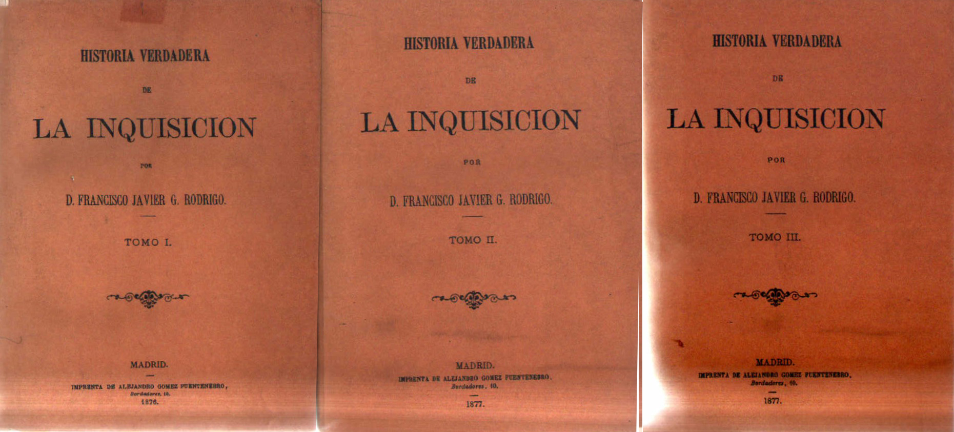 HISTORIA VERDADERA DE LA INQUISICION (3 TOMOS)