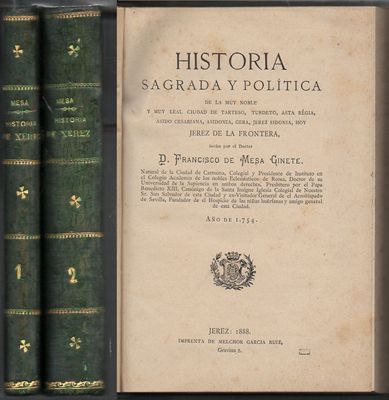 HISTORIA SAGRADA Y POLITICA DE XEREZ.