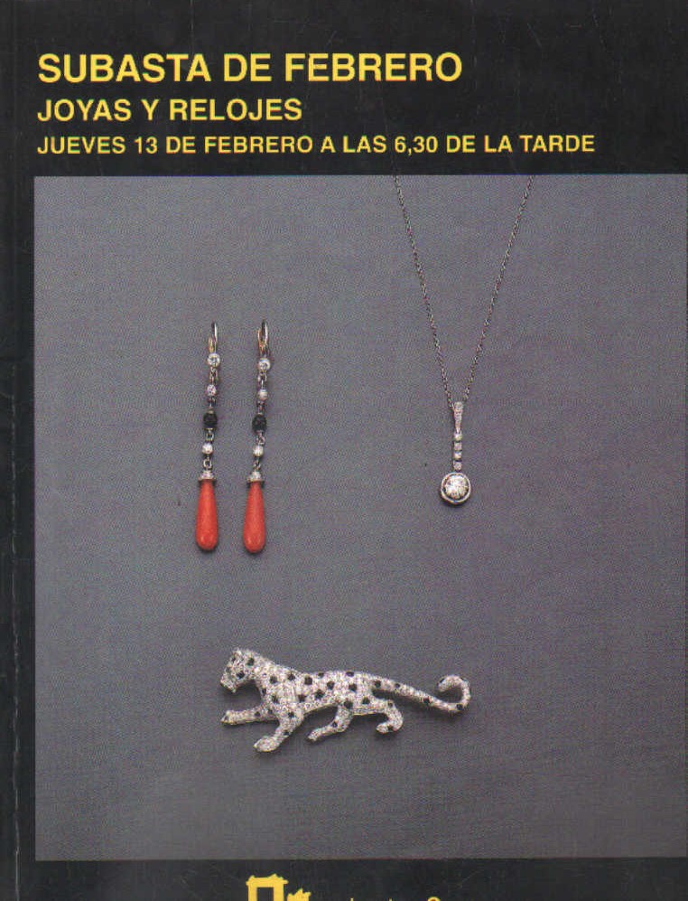 SUBASTAS SEGRE. SUBASTA DE FEBRERO JOYAS Y RELOJES