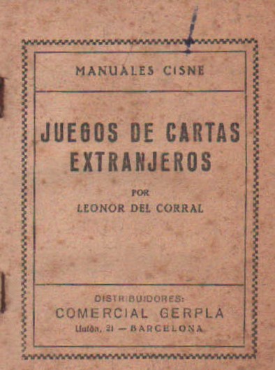 MANUALES CISNE: JUEGOS DE CARTAS EXTRANJEROS