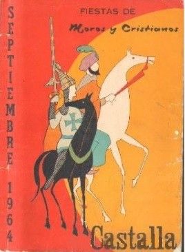 CASTALLA.FIESTA. MOROS Y CRISTIANOS. SEPTIEMBRE 1964.