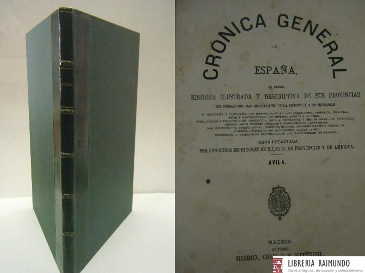 CRONICA GENERAL DE ESPAÑA: CRONICA DE LA PROVINCIA DE AVILA