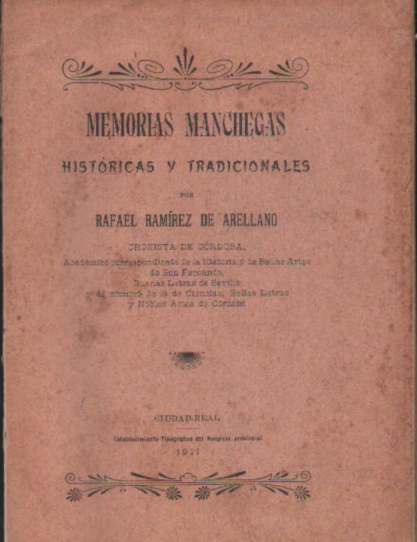 MEMORIAS MANCHEGAS HISTORICAS Y TRADICIONALES
