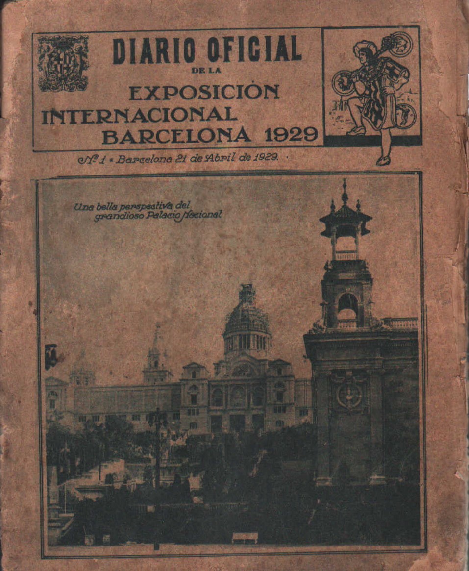 DIARIO OFICIAL DE LA EXPOSICIÓN INTERNACIONAL. BARCELONA 1929. Nº 1