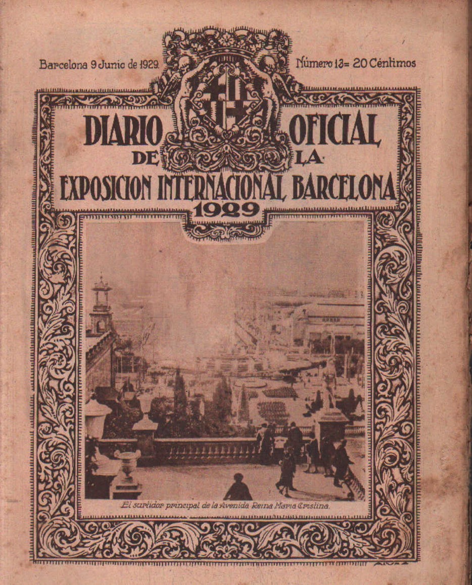 DIARIO OFICIAL DE LA EXPOSICIÓN INTERNACIONAL. BARCELONA 1929. Nº 13