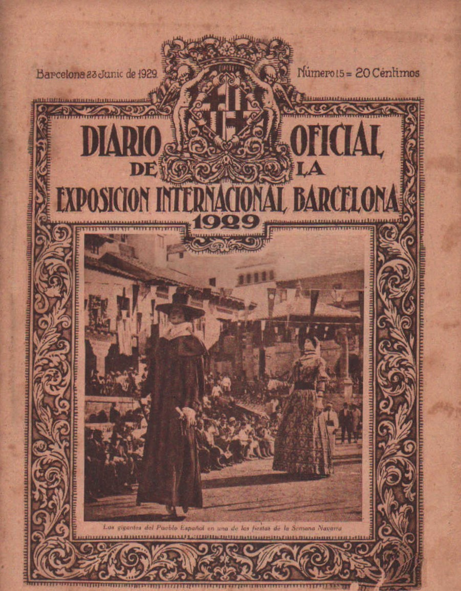 DIARIO OFICIAL DE LA EXPOSICIÓN INTERNACIONAL. BARCELONA 1929. Nº 15