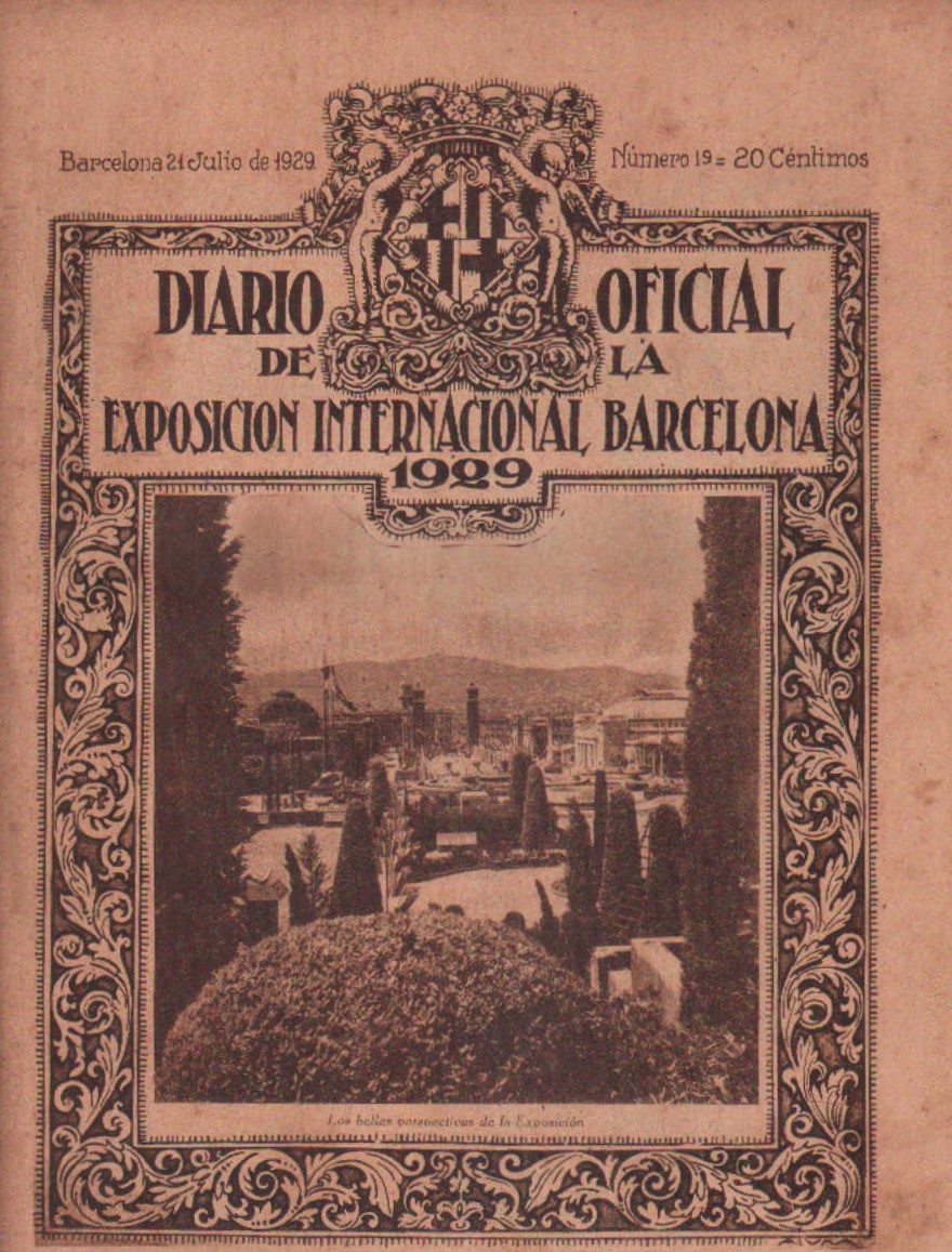 DIARIO OFICIAL DE LA EXPOSICIÓN INTERNACIONAL. BARCELONA 1929. Nº 19