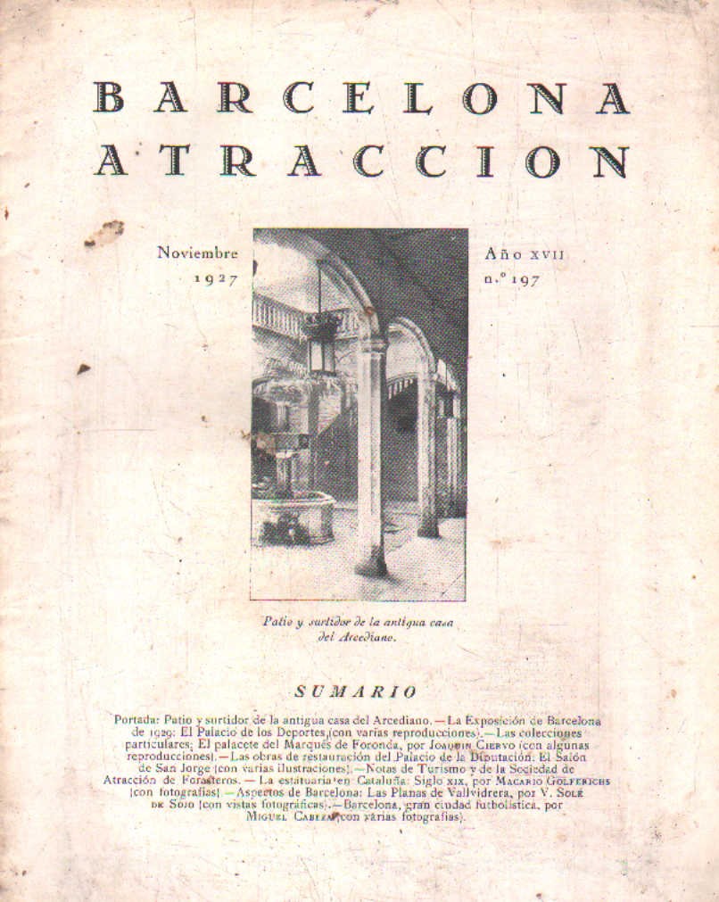 BARCELONA ATRACCIÓN Nº 197 (NOVIEMBRE, 1927)