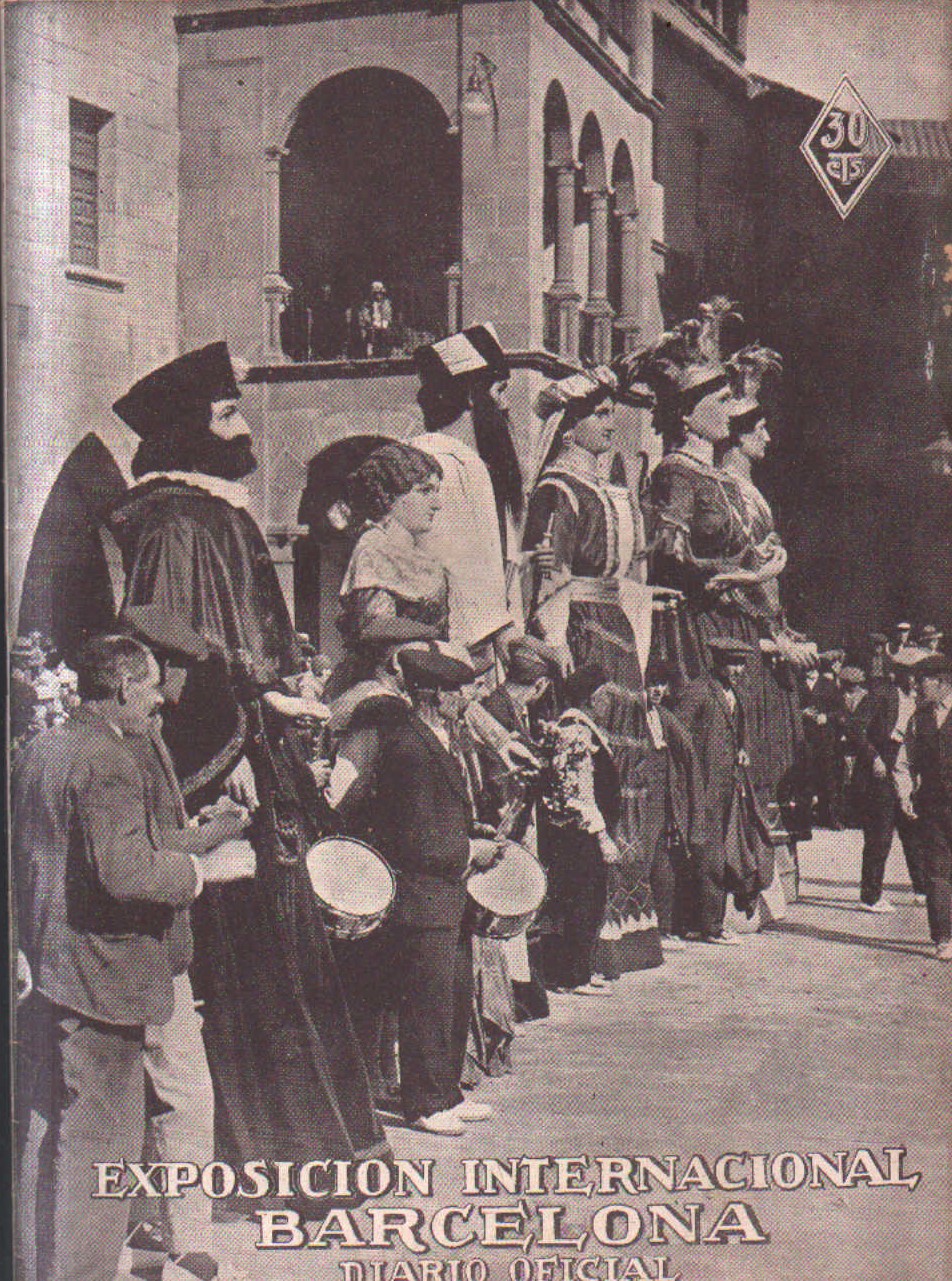 EXPOSICIÓN INTERNACIONAL DE BARCELONA, DIARIO OFICIAL. 2 DE NOVIEMBRE 1929. Nº 35