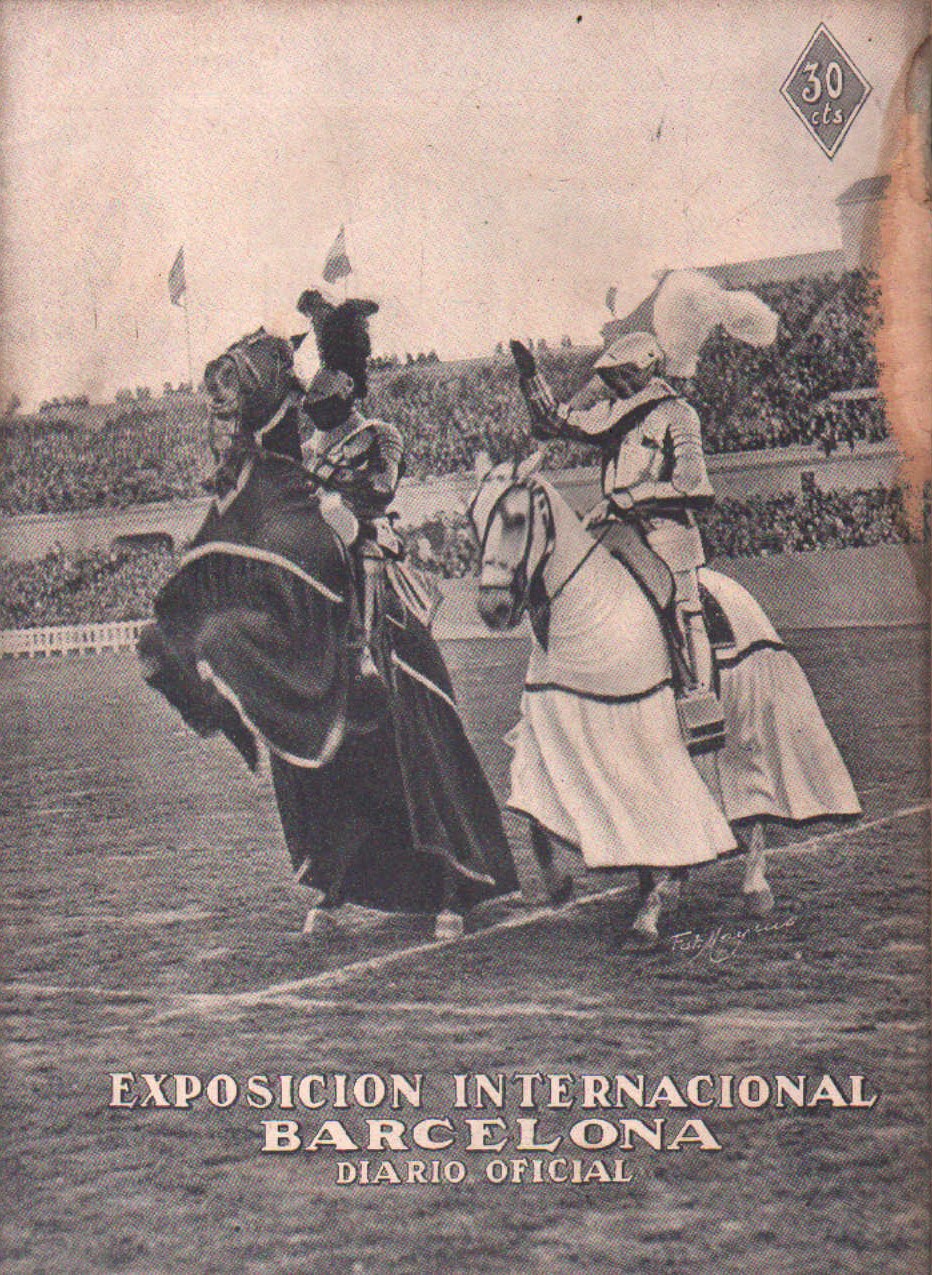 EXPOSICIÓN INTERNACIONAL DE BARCELONA, DIARIO OFICIAL. 9 DE NOVIEMBRE 1929. Nº 36