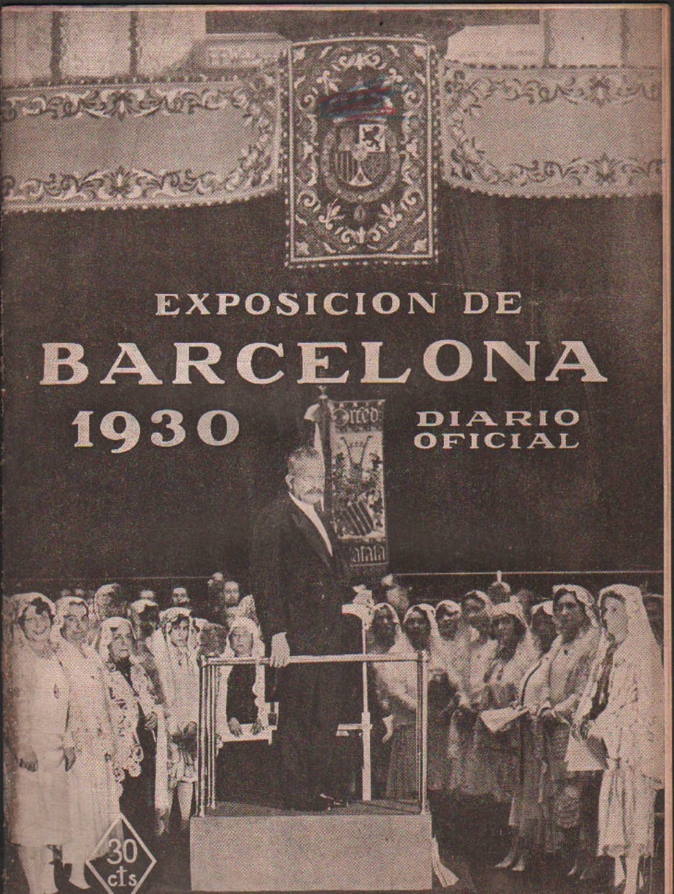 EXPOSICIÓN INTERNACIONAL DE BARCELONA, DIARIO OFICIAL. 22 DE MARZO 1930. Nº 55