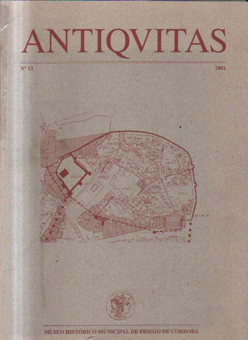 ANTIQVITAS. Nº 13. 2001. MUSEO HISTORICO MUNICIPAL DE PREMIO DE CORDOBA.