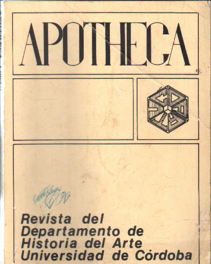 APOTHECA. REVISTA DEL DEP. DE HISTORIA DEL ARTE DE LA UNIVERSIDAD DE CORDOBA Nº3