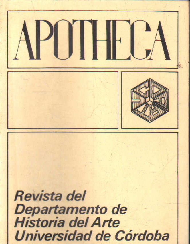 APOTHECA. REVISTA DEL DEP. DE HISTORIA DEL ARTE DE LA UNIVERSIDAD DE CORDOBA Nº5