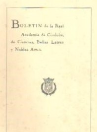BOLETIN DE LA REAL ACADEMIA DE CORDOBA DE CIENCIAS, BELLAS LETRAS Y NOBLES ARTES. SEPARATA Nº125