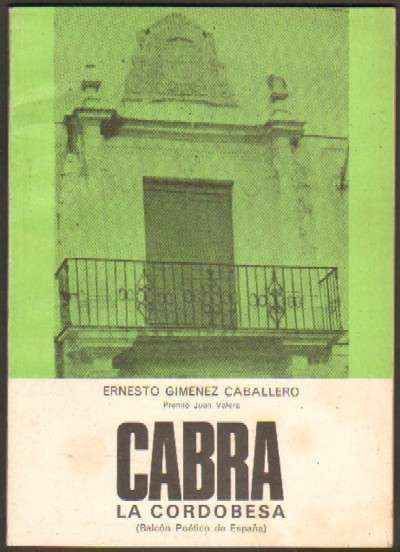 CABRA LA CORDOBESA (BALCON POETICO DE ESPAÑA)