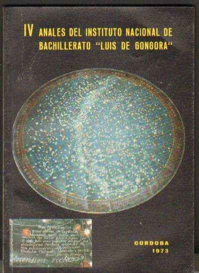 IV ANALES DEL INSTITUTO NACIONAL DE BACHILLERATO LUIS DE GONGORA