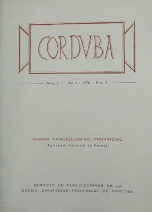 CORDUBA. CORDOBA. MUSEO PROVINCIAL ARQUEOLOGICO Nº1, VOL.I, 1976. FASC.1