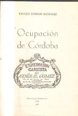 OCUPACION DE CORDOBA.