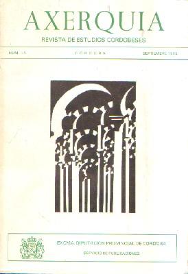 AXERQUIA. REVISTA DE ESTUDIOS CORDOBESES. NUM.15
