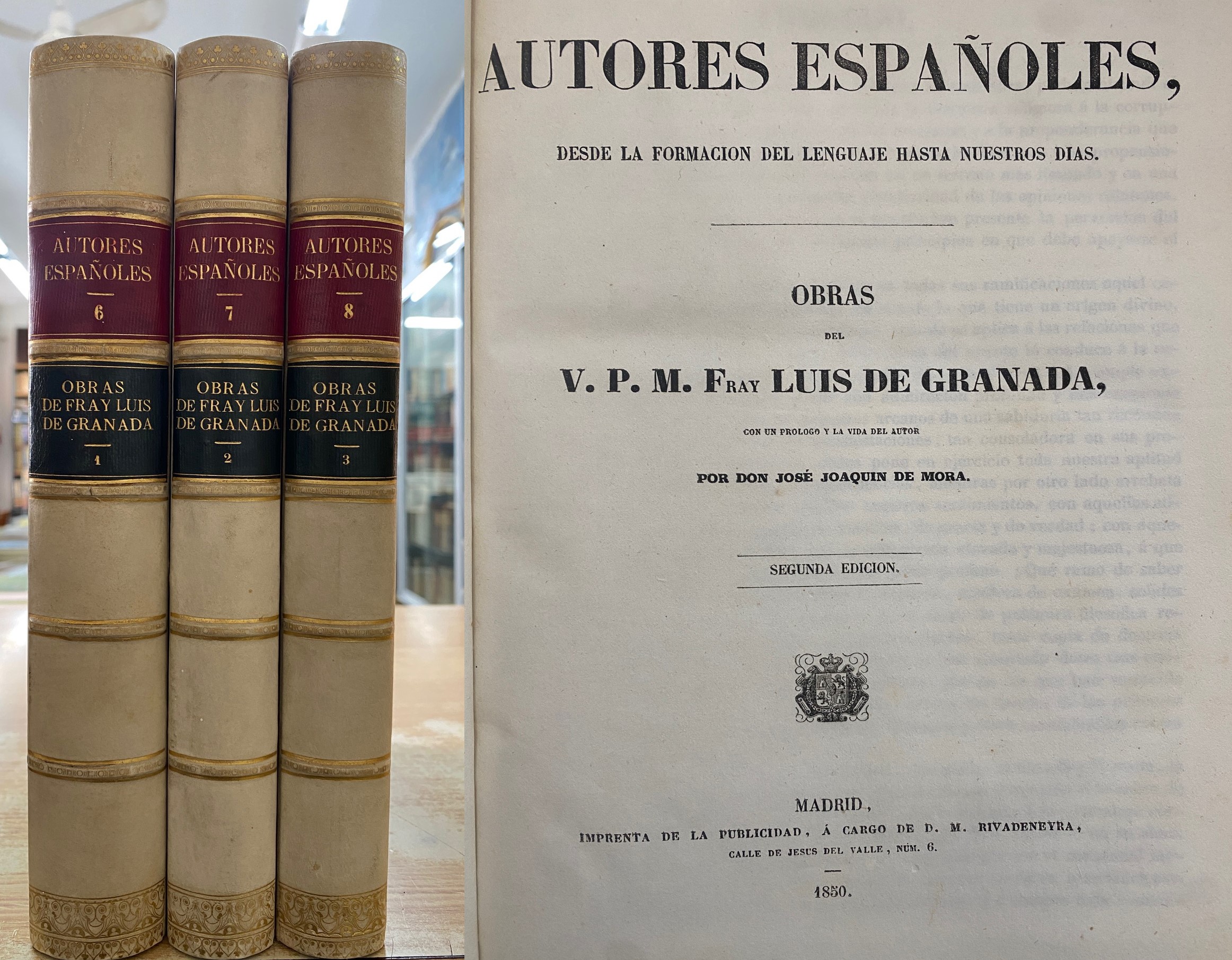 OBRAS DE FRAY LUIS DE GRANADA. AUTORES ESPAÑOLES 6 - 7- 8 (3 TOMOS)