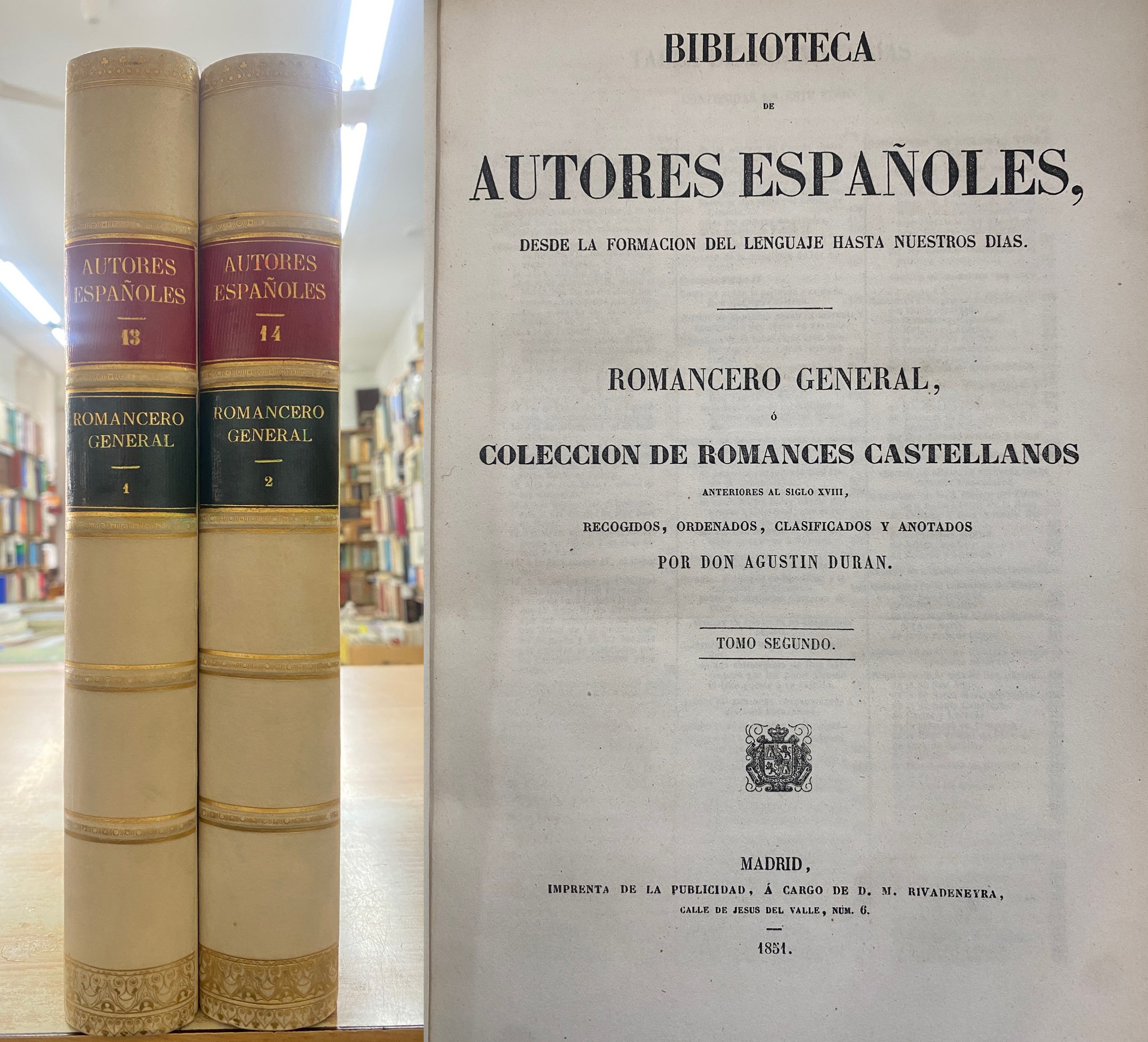 ROMANCERO GENERAL. AUTORES ESPAÑOLES 13- 14 (2 TOMOS)
