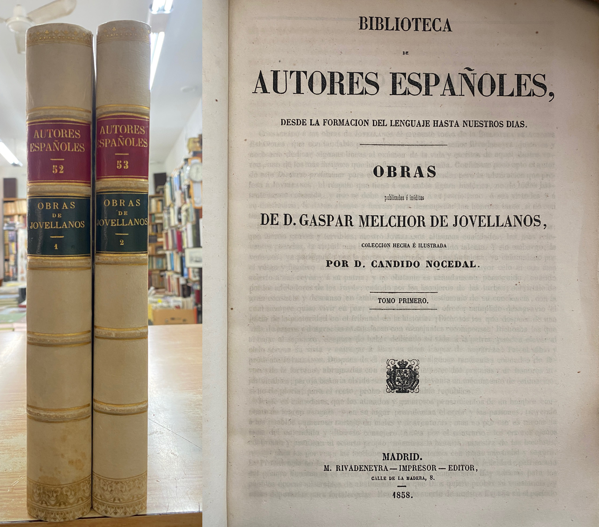 OBRAS DE JOVELLANOS. AUTORES ESPAÑOLES 52-53 (2 TOMOS)