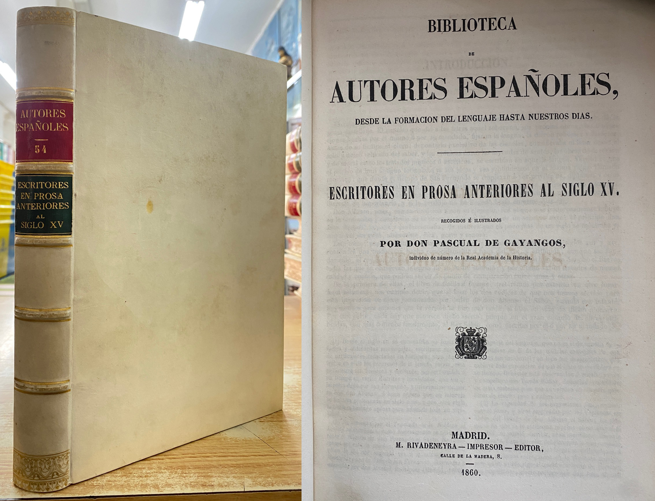 ESCRITORES EN PROSA ANTERIORES AL SIGLO XV. AUTORES ESPAÑOLES 54