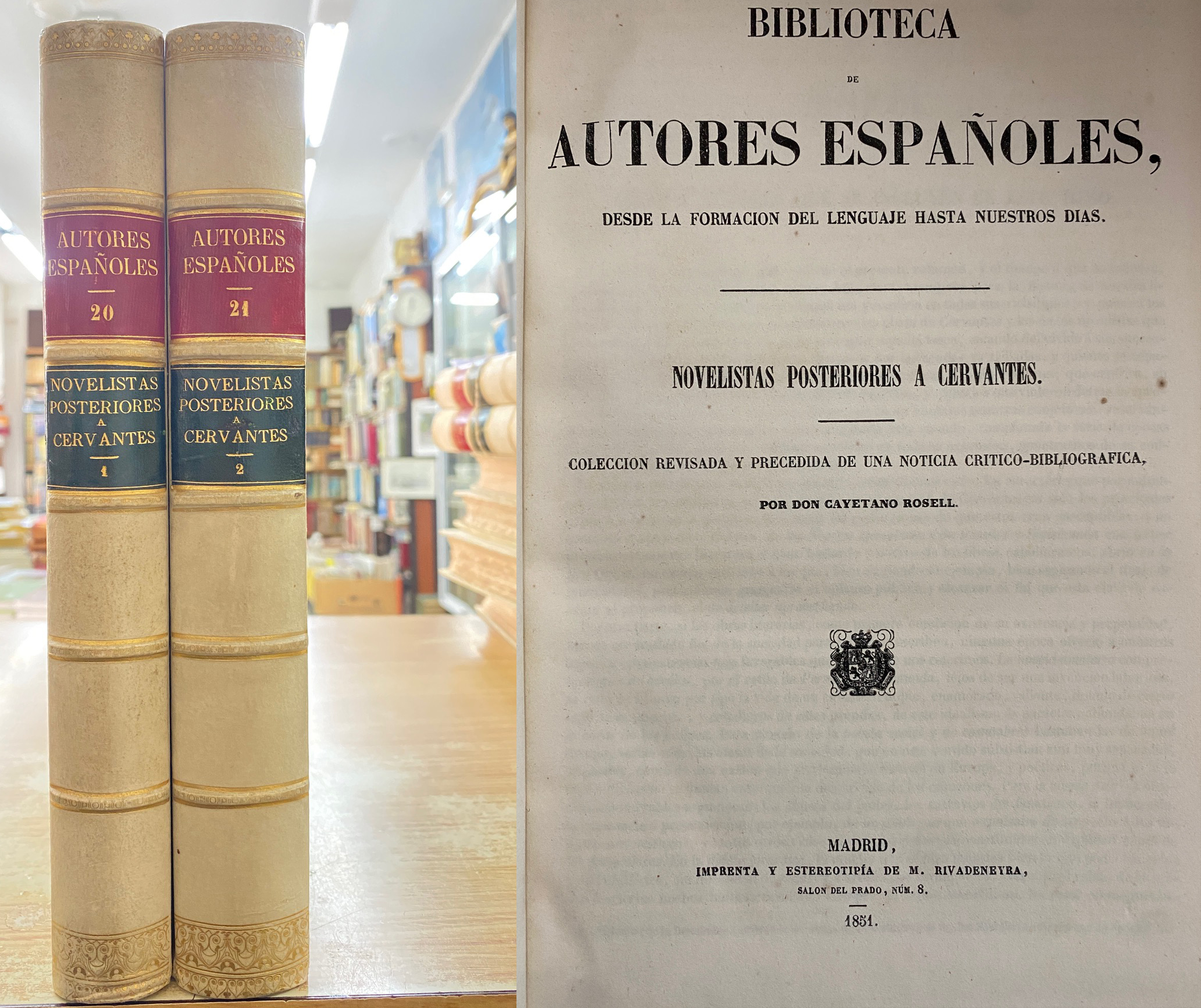 NOVELISTAS POSTERIORES A CERVANTES. AUTORES ESPAÑOLES 20-21 (2 TOMOS)
