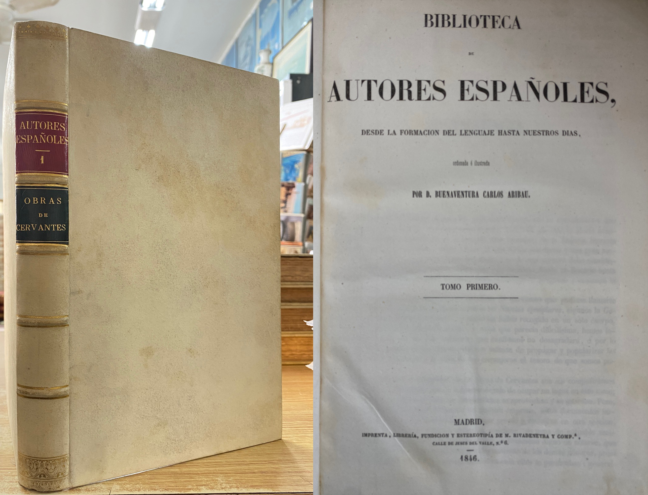 OBRAS DEL CERVANTES. AUTORES ESPAÑOLES 1
