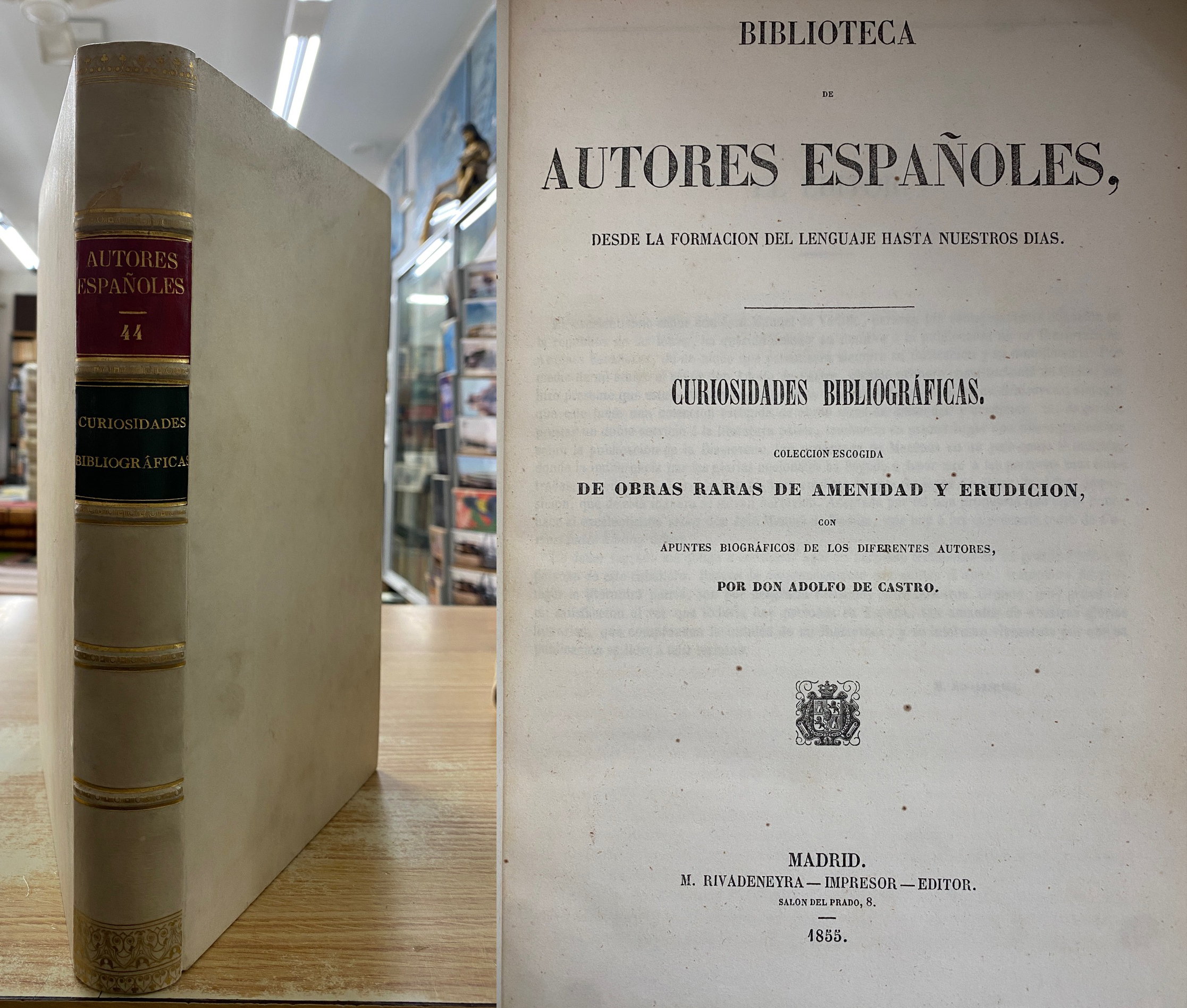 CURIOSIDADES BIBLIOGRÁFICAS. AUTORES ESPAÑOLES 44